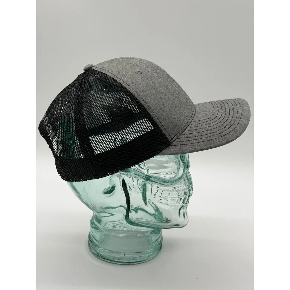 Twin Towers 20 Year Anniversary Patch Trucker Hat Cap Gray Black Snapback Mesh